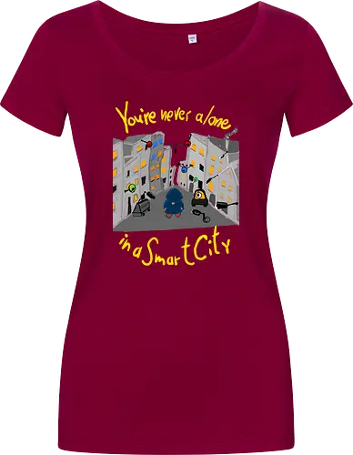 You're never alone in a Smart City, helle Schrift