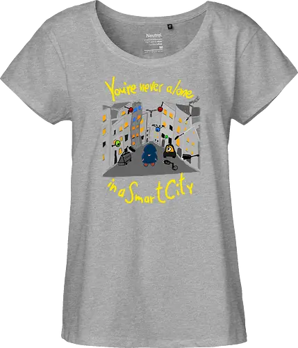 You're never alone in a Smart City, helle Schrift