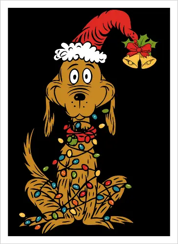 Max the Christmas Light Dog