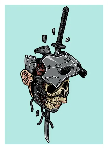 Cyberpunk Samurai Mortality
