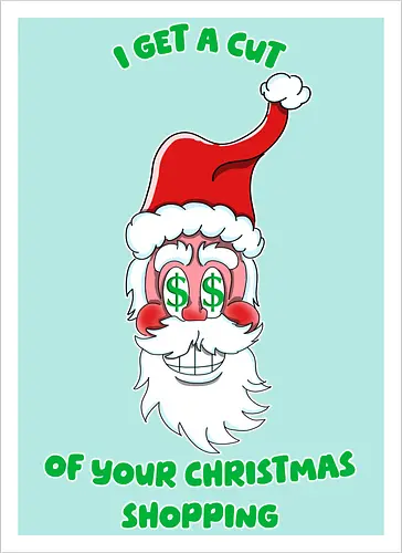 Ich kassiere bei deinem Weihnachtseinkauf mit Hässliche Weihnachten