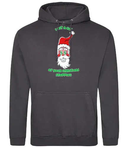 Ich kassiere bei deinem Weihnachtseinkauf mit Hässliche Weihnachten - sarkastische weihnachten, weihnachtshumor, lustiger santa, sarkastischer santa, weihnachtseinkauf witz, feiertagssarkasmus, santa bekommt anteil, weihnachtsgeld witz, schwarzer weihnachtshumor, einkaufschaos, festtags­sarkasmus, santa provision, weihnachtsgier witz, zynische weihnachten, shoppingwahnsinn, anti-weihnachten humor, santa attitüde, feiertagsironie, sarkastische geschenke, frecher weihnachtsspruch, weihnachten für erwachsene, santa profit scherz, schnippische weihnachten, weihnachtskonsum kritik, witziges weihnachtsmotiv - Standard Hoodie