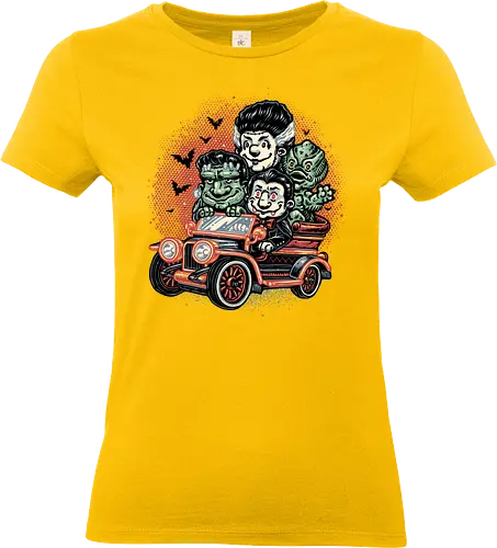 Horrific Roadtrip - Horror, monsters, funny, humor, road trip, vacation, creatures, movie, film - Standard T-Shirt (Women)