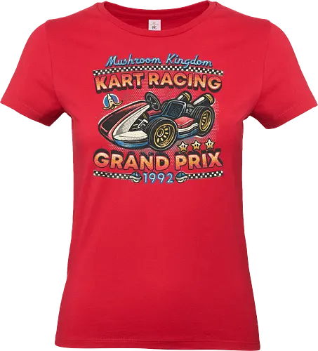 Kart Racing Grand Prix - Movie, film, video games, gaming, retro gamer, racing - Standard T-Shirt (Women)