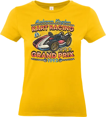 Kart Racing Grand Prix - Movie, film, video games, gaming, retro gamer, racing - Standard T-Shirt (Women)