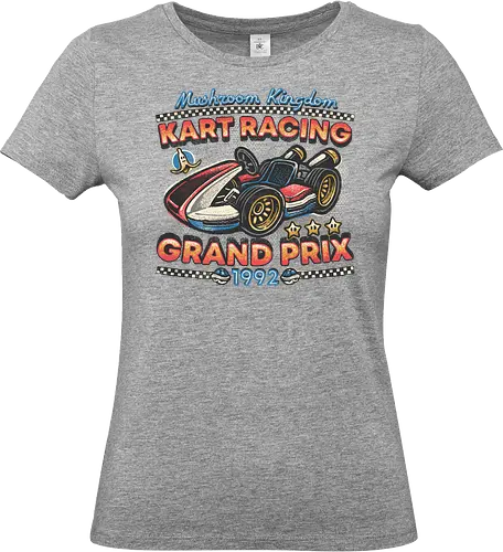 Kart Racing Grand Prix - Movie, film, video games, gaming, retro gamer, racing - Standard T-Shirt (Women)