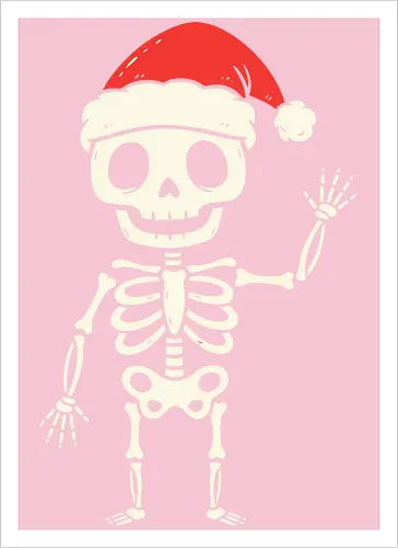 Santa Skeleton's Greeting