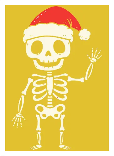 Santa Skeleton's Greeting