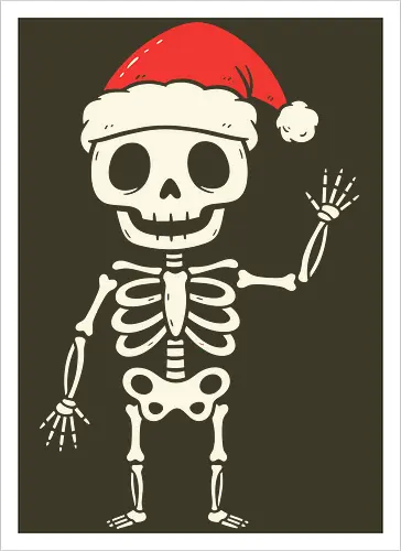 Santa Skeleton's Greeting