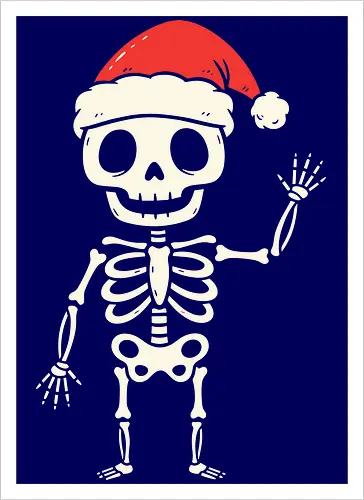 Santa Skeleton's Greeting
