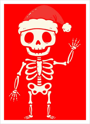 Santa Skeleton's Greeting