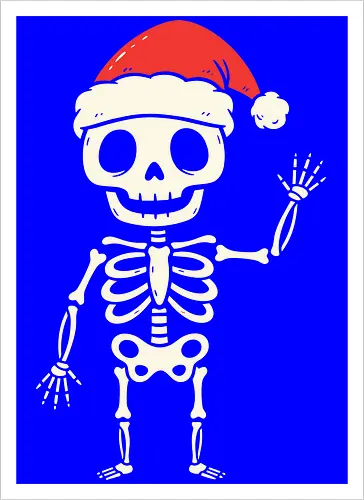 Santa Skeleton's Greeting