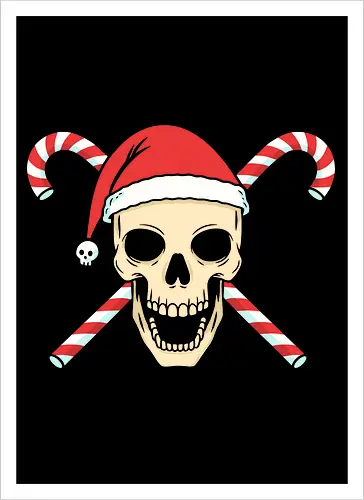  Candy Cane Jolly Roger