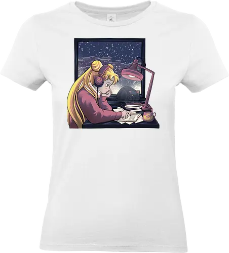 Lofi Moon Girl - Standard T-Shirt (Women)