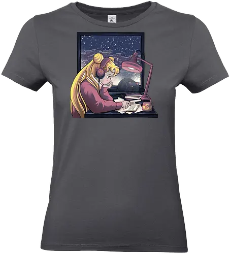 Lofi Moon Girl - Standard T-Shirt (Women)