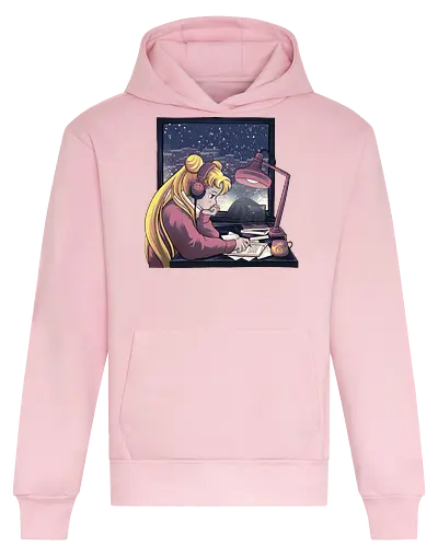 Lofi Moon Girl - Heavyweight Hoodie