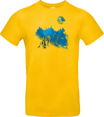 Luke's vacation - stars wars, scifi, science fiction, Hoth, movie, pop culture, winter - Standard T-Shirt