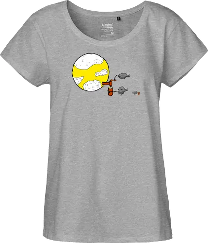 Bierplanet - Bier, Durst, Weltall, Alkohol - Fairtrade Girl Shirt