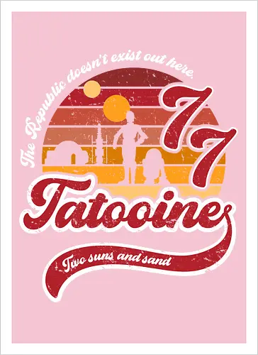 Vintage two suns and sand