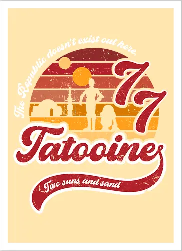 Vintage two suns and sand