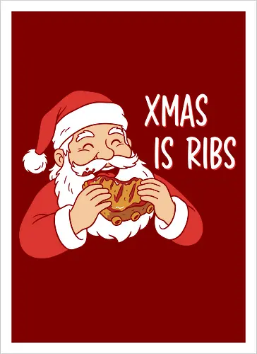 Funny BBQ Santa Claus