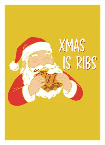 Funny BBQ Santa Claus