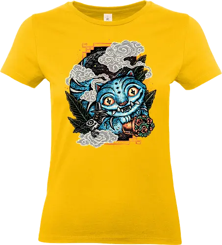 Ancient Blue Tiger - Movie, hunter, demons, tiger, animal, cute, animation, animated - Standard T-Shirt (Women)