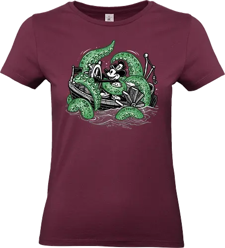 Steamboat and the Monster - Cartoons, cartoon, character, animated, animation, fictional, cosmic, mash up - Standard T-Shirt (Women)
