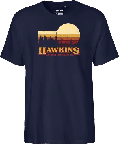 Retro Adventure Club - Strange, Hawkins, Adventure, Club 80's - Fairtrade T-Shirt
