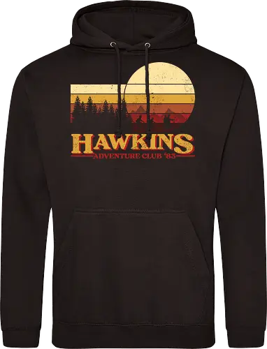 Retro Adventure Club - Strange, Hawkins, Adventure, Club 80's - Standard Hoodie