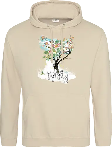 Kodamas a la Hokusai - kodamas, cute, kids, anime, japan pop culture, fantasy - Standard Hoodie