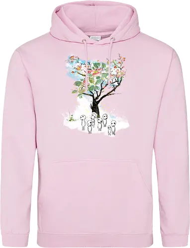 Kodamas a la Hokusai - kodamas, cute, kids, anime, japan pop culture, fantasy - Standard Hoodie