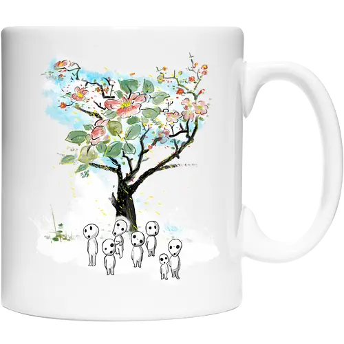 Kodamas a la Hokusai