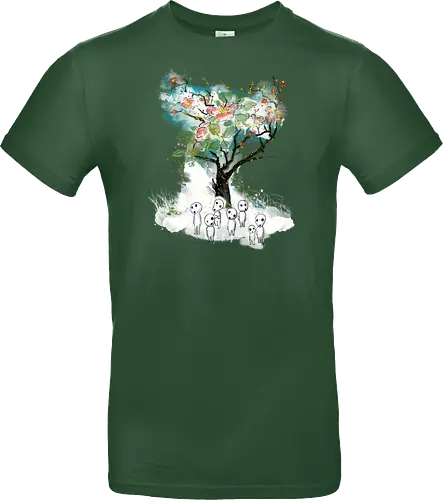 Kodamas a la Hokusai