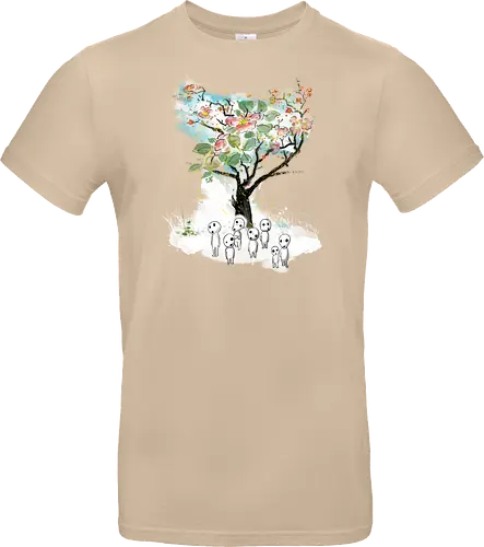 Kodamas a la Hokusai - kodamas, cute, kids, anime, japan pop culture, fantasy - Standard T-Shirt