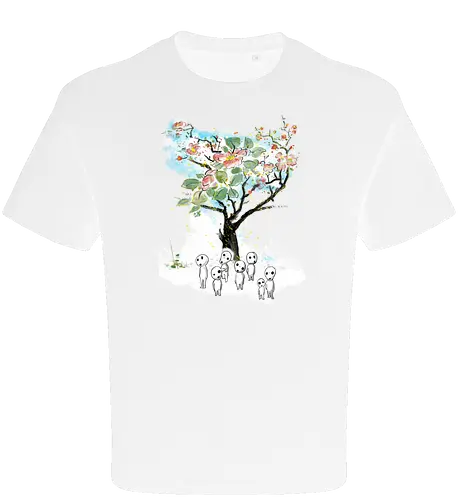 Kodamas a la Hokusai