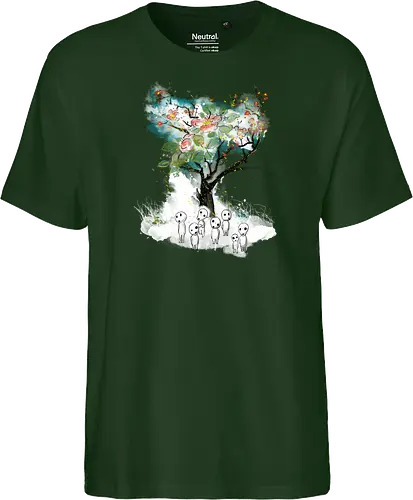 Kodamas a la Hokusai