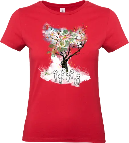 Kodamas a la Hokusai - kodamas, cute, kids, anime, japan pop culture, fantasy - Standard T-Shirt (Women)