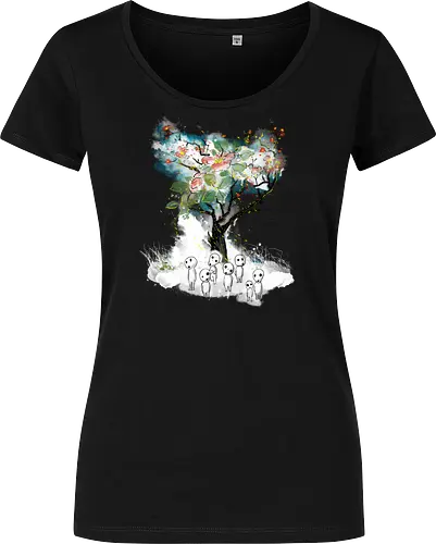 Kodamas a la Hokusai