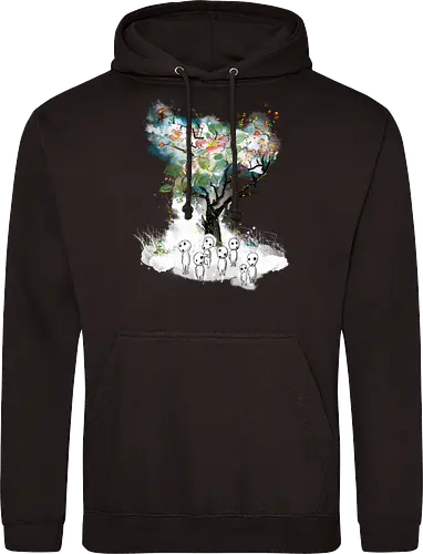 Kodamas a la Hokusai