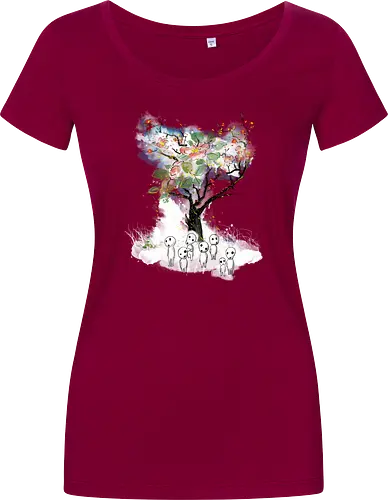 Kodamas a la Hokusai