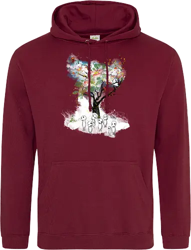 Kodamas a la Hokusai - kodamas, cute, kids, anime, japan pop culture, fantasy - Standard Hoodie