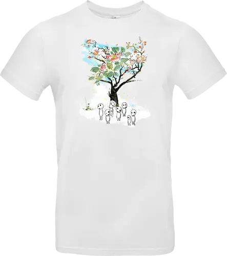 Kodamas a la Hokusai