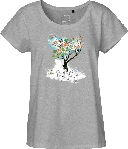 Kodamas a la Hokusai