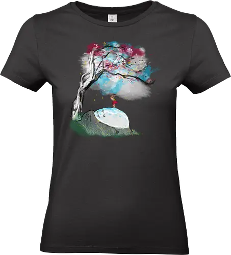 The nap under a sakura tree - watercolor, japan pop culture, anime, movie, fantasy - Standard T-Shirt (Women)