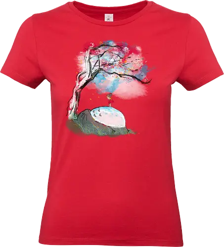 The nap under a sakura tree - watercolor, japan pop culture, anime, movie, fantasy - Standard T-Shirt (Women)