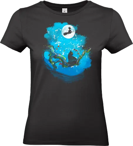 Sumi-e night delivery service - kiki, cute, kids, anime, japan pop culture, fantasy, movie - Standard T-Shirt (Women)