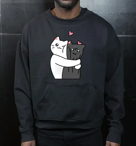 Cute Cats Hugs with Love 