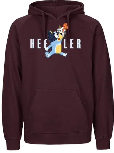 Air Heeler! - bluey, dad, father, fathers-day, basketball, basket, jordan, air, funny, sports - Fairtrade Hoodie