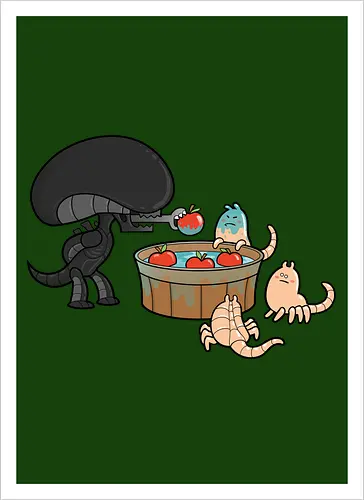 Xenomorph Party Games: Apple Catching